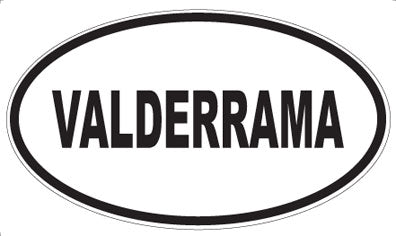 VALDERRAMA - Oval Magnet