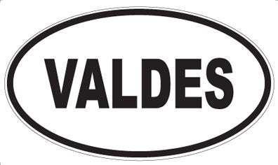 VALDES - Oval Magnet