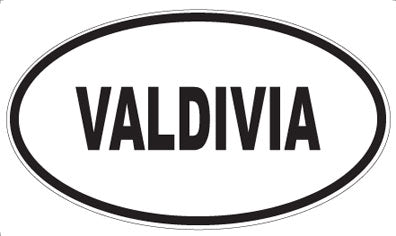VALDIVIA - Oval Sticker