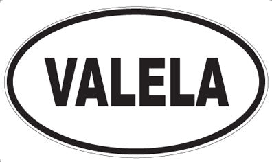 VALELA - Oval Sticker