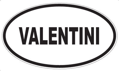 VALENTINI - Oval Sticker