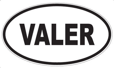 VALER - Oval Sticker