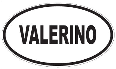 VALERINO - Oval Sticker