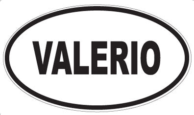 VALERIO - Oval Sticker