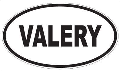 VALERY - Oval Sticker