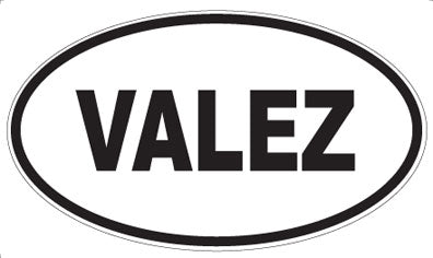VALEZ - Oval Sticker