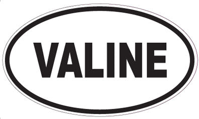 VALINE - Oval Sticker