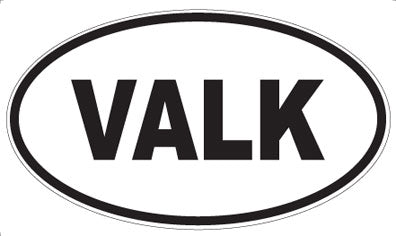 VALK - Oval Magnet