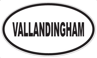 VALLANDINGHAM - Oval Magnet