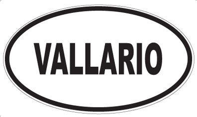 VALLARIO - Oval Sticker