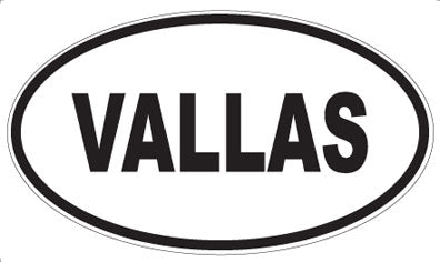 VALLAS - Oval Magnet