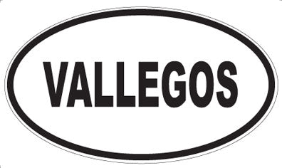 VALLEGOS - Oval Sticker