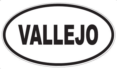 VALLEJO - Oval Sticker