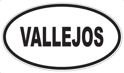 VALLEJOS - Oval Magnet