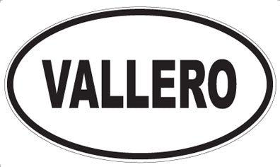 VALLERO - Oval Sticker