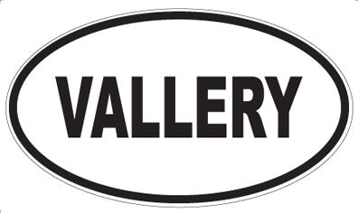 VALLERY - Oval Sticker