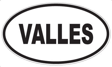 VALLES - Oval Magnet