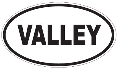 VALLEY - Oval Sticker