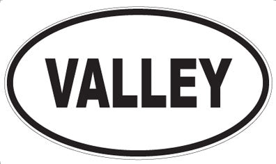 VALLEY - Oval Magnet