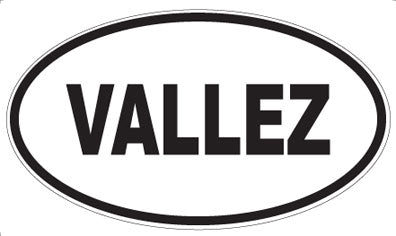 VALLEZ - Oval Magnet