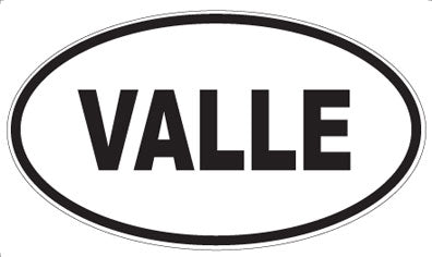 VALLE - Oval Magnet