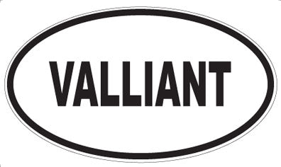 VALLIANT - Oval Sticker