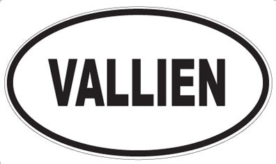 VALLIEN - Oval Sticker
