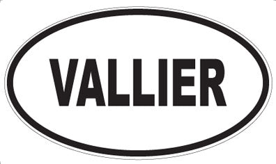 VALLIER - Oval Sticker