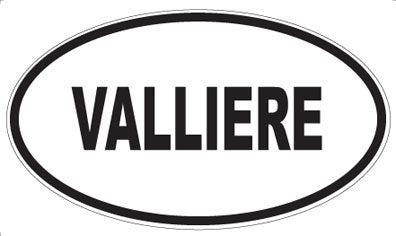VALLIERE - Oval Sticker