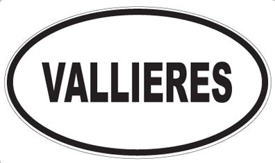 VALLIERES - Oval Sticker