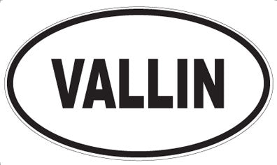 VALLIN - Oval Magnet