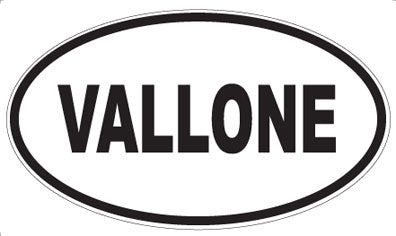 VALLONE - Oval Sticker