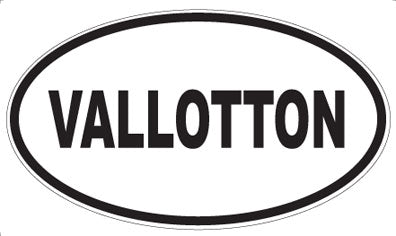VALLOTTON - Oval Sticker
