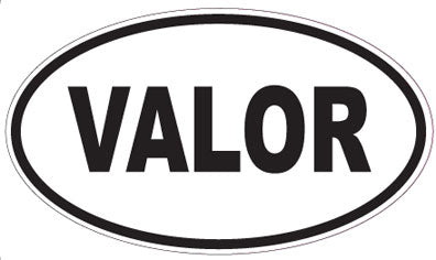 VALOR - Oval Sticker