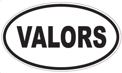 VALORS - Oval Sticker