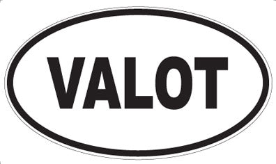 VALOT - Oval Sticker