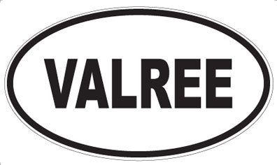 VALREE - Oval Sticker