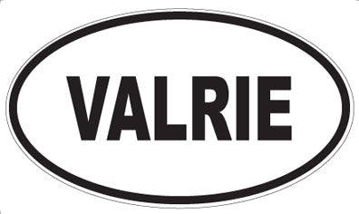 VALRIE - Oval Sticker