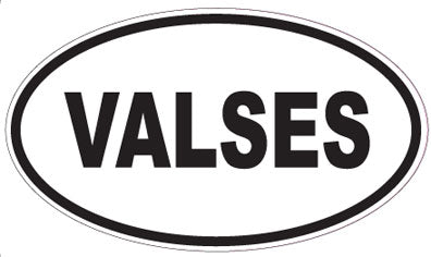 VALSES - Oval Sticker