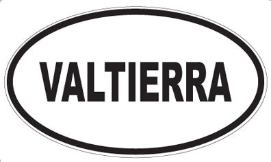 VALTIERRA - Oval Sticker