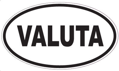 VALUTA - Oval Sticker
