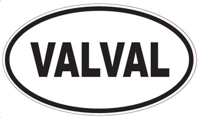 VALVAL - Oval Sticker
