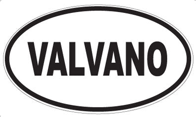 VALVANO - Oval Sticker