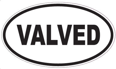 VALVED - Oval Sticker