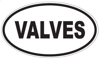 VALVES - Oval Sticker