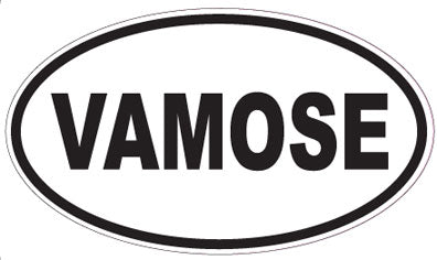 VAMOSE - Oval Sticker