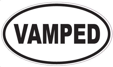 VAMPED - Oval Sticker