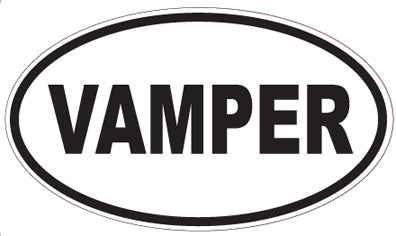VAMPER - Oval Sticker