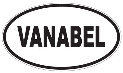 VANABEL - Oval Sticker