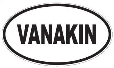 VANAKIN - Oval Sticker